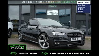 2014 14 AUDI A5 2.0 TDI QUATTRO BLACK EDITION S/S 2D 174 BHP FG14OHO