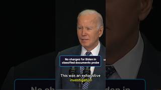 No charges for Biden in classified docs probs #shorts