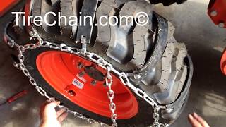 Rubber Tire Chains Installation: TireChain.com©