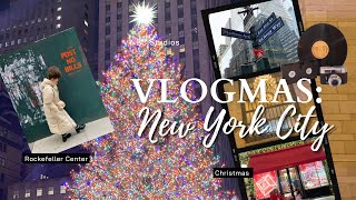 VLOGMAS : Christmas in New York City | Rockefeller Center | NYC | Merry Christmas | Travel Vlog