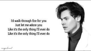 Harry Styles - Adore You(Lyrics)