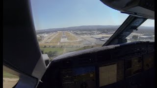 Gulfstream G550 landing Van Nuys, CA (KVNY)