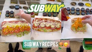 Sub Way Recipes🍔😋 (Top Secret)