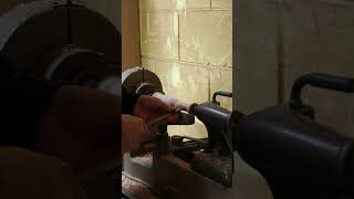 Turning a Handle for a Garden Fork #shorts