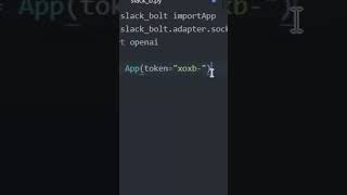 Putting ChatGPT into Slack, Python and OpenAI Tutorial #shorts #short