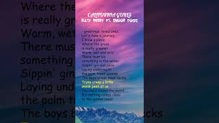 Katy Perry ft. Snoop Dogg - California Gurls (Lyrics) #shorts