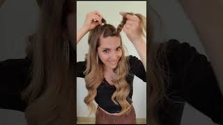 🧸 ASTUCE COIFFURE FAUSSE TRESSE COLLEE *VRAIMENT* FACILE & RAPIDE !!  #coiffure #hairstyle #cheveux