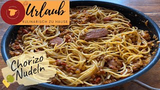 🇪🇸 Geniale NUDELPFANNE mit Chorizo & Linsen - Musst Du kennen ! 🇪🇸