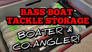 BASS Boat Tackle Storage Ideas BOATER & CO ANGLER