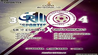 #FutebolSub-20 - 1º tempo - GR 10 ESPORTE 3 X 4 UNIÃO INHUMAS