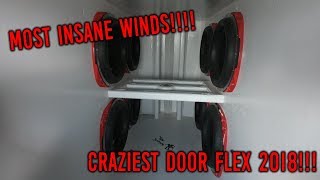 MOST INSANE DOOR FLEX 2018!!!! BRUTAL Demos w/ 8 Orion HCCA 12s on 22KW!!!!!!