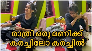 രാത്രി ഒരു മണിക്ക് കരച്ചിലോടെ കരച്ചിൽ🥺|| Daily Vlog 20