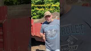 Pronovost  8 Ton Off-Road  Dump Trailer Pulled by a Tractor #dumptrailer #offroadtrailer #trailer