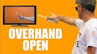 Butterfly Knife Tricks for Beginners #6.4 (Overhand Open)