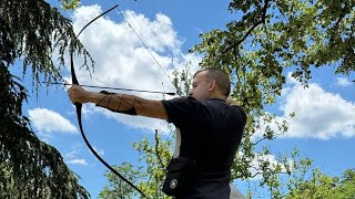 Testing my skills in archery