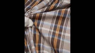 CHECK MULTICOLOR PURE COTTON 95 GSM HANDWOVEN FABRIC 614