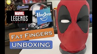 FAT FINGERS UNBOXING Hasbro Marvel Legends Deadpool's Head 1:1 Lifesize Mechanical Talking Head