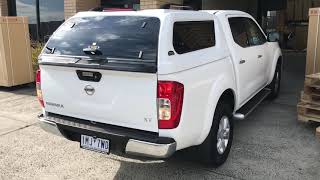 2018 Nissan Navara NP300 D23 in White with UniUte canopy