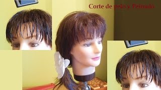 Corte de Flequillo en capas | Cómo cortar el Flequillo en capas | Corte flequillo desfilado