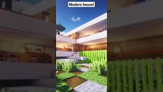 Modern house in Minecraft!