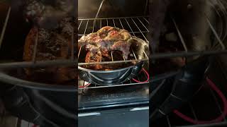 Feliz natal , com uma receita de carne de porco