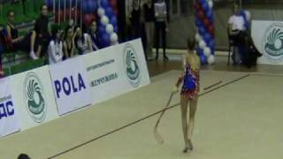 Staniouta Melitina. Belarus. Rope. Qualification. RG WC St-Petersburg 03.04.2010.mp4