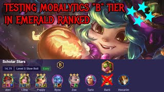 Trying Mobalytics "B" Tier in Emerald TFT SET 12