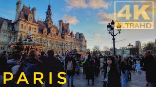 Walking in Paris - France - 4k