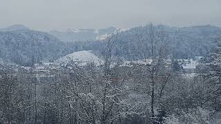 Relaxing Video: The Snowy Vedute of Suburban Highland