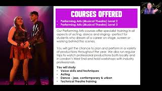 Virtual Information Session  - Performing Arts and Musical Theatre