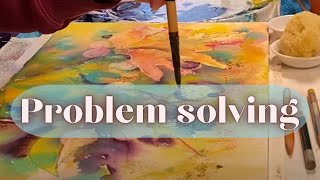 I got stuck! How to push through | watercolour abstract painting