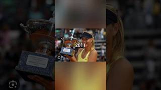 evolution of maria sharapova from 2004-2023