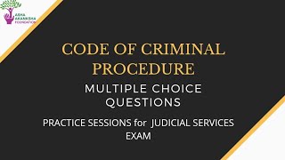 Code of Criminal Procedure: Part 9 | Judicial Services Exam |