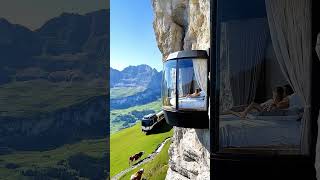 Capsule Hotel Room on the Cliff🌄 #modernexterior #architecture