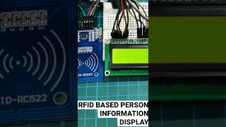 RFID based Person information displayer…#shorts #arduino #youtubeshorts #tiktok #youtube #rfid #iot