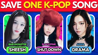 SAVE ONE K-POP SONGS 🎶 Most Popular K-Pop Hits | Music Quiz