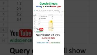 GSheets Query & Mixed Data Type #Shorts