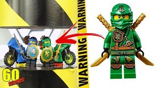 ◄ 60 초 ► 실험 유압 프레스 VS 레고 닌자 고 | LEGO Ninjago (60 Seconds!)