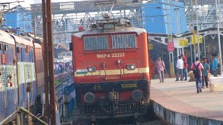 Legend #WAP4 22222 #Erode ELS at #Ernakulam Junction #shorts #indianrailways #ytshorts