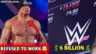 WWE⚠️ 6 BILLION💲 ....BROCK LESNAR REFUSED TO WORK WITH WWE WORLD CHAMPION SUPERSTAR 🤯