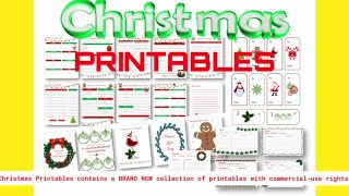 “CHRISTMAS PRINTABLES” by EKit Hub [PRODUCT #8] REVIEW