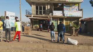 Driving through an Oromia town