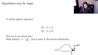 Hypothesis tests in logistic regression (STAT 320 ch 9 video 5 of 6)