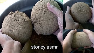 Stoney crispy crunchy sand cement dry crumbling asmr|| dusty gritty sand cement asmr