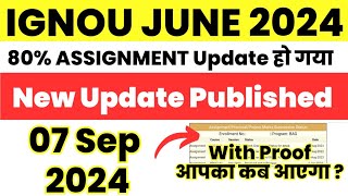 IGNOU June 2024 Assignment New Update Published आपका कब आएगा ignou result update 2024 (07 Sep 2024)