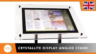 Menu Case - Crystallite Display Angled Stand