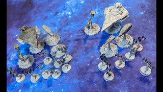 Sunday OPR Warfleets game, 300 Points Mirror match Galactic Empire Vs Galactic Empire