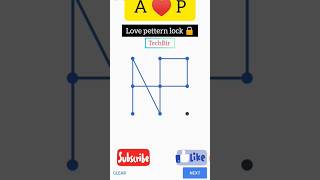 A♥️ P Love pettern lock 🔒🔐 #lock #love #pettern #techbir #viral #shorts