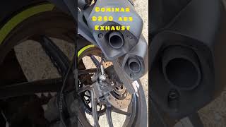 dominar d250 abs exhaust, #exhaust #shorts #youtubeshorts