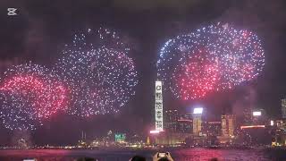 HK Fireworks on The 75th National Day